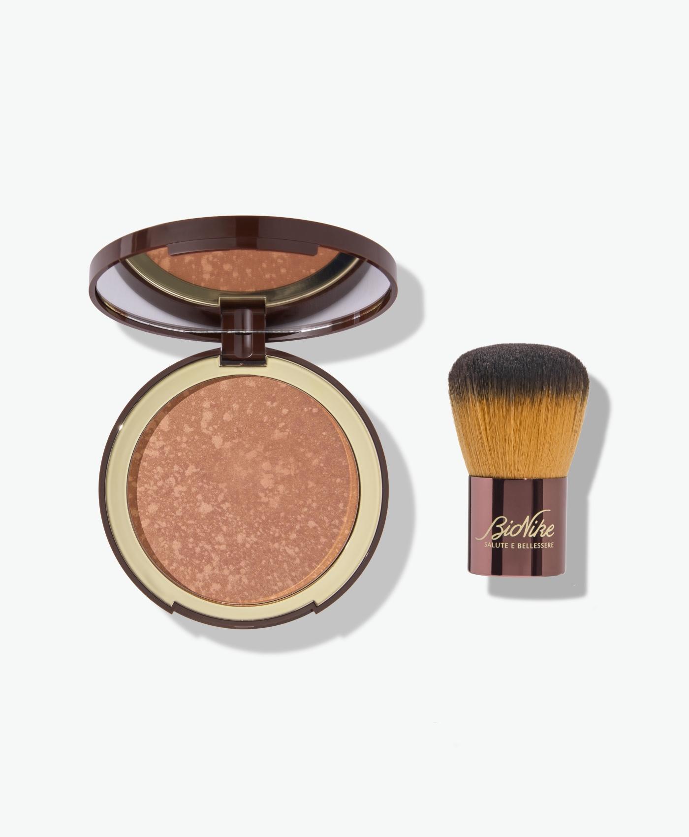 Bronze Kit Maxi Terra Compatta Pennello Kabuki